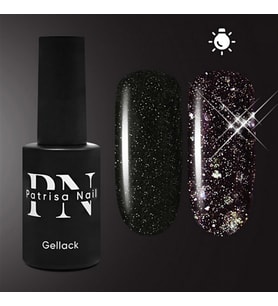Işığı yansıtan Kalıcı oje Dark Flash (Siyah) 8 ml
