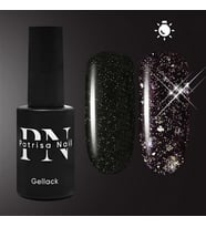 Işığı yansıtan Kalıcı oje Dark Flash (Siyah) 8 ml