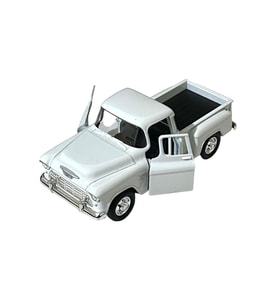 Beyaz Chevrolet Stepside Pikap Oyuncak Lisanslı Diecast Metal Çek Bırak Araba