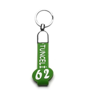SLİKON SAPLI ŞEHİR PLAKA  ANAHTARLIK-(TUNCELİ72)-ANAH153