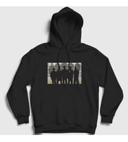 Presmono Unisex Siyah Lineup Film The Usual Suspects Kapüşonlu Sweatshirt 255163tt