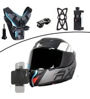 Mcg® Motorsiklet Kask Önü Takılan Telefon Tutucu Aksiyon Kamerası Takılabilen Aparat