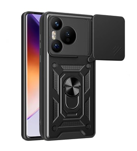 Microsonic Huawei Pura 70 Pro Kılıf Impact Resistant Siyah (Siyah)