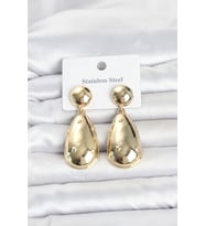 316L Çelik Gold Renk Damla Model Kadın Küpe TJ-BKP11830