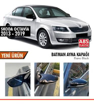Skoda Octavia Yarasa Ayna Kapağı Piano Black Parlak Siyah