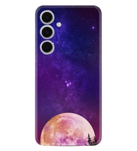 Oppo A38 Kılıf Boutique Baskılı Resimli Mor Ay Pcode -025