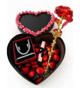 Romantik Özel Hediye, Sevgiliye Hediye, Doğum Günü Hediyesi, Ledli Solmayan Gül, Kalp Şeklinde Çıkolatalar, Takı Seti, Kişiye Özel Hediye, Özel Not İle Günderilmektedir