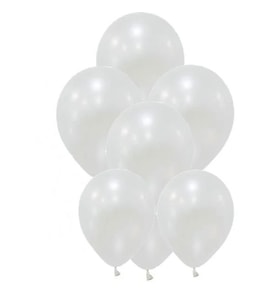 Beyaz Düz Balon Renkli Paketli Balon 12 Inç - 10 Adet