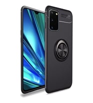 Samsung Galaxy S20 Yüzüklü Power Silikon Kılıf (Siyah)
