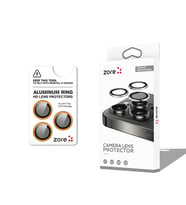 iPhone 17 Pro Max Kamera Lens Koruyucu CL-12 Premium Safir Parmak İzi Bırakmayan Anti-Reflective (Turuncu)
