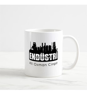 Endüstri Mühendisi Kupa Bardak (1. Tasarım) (Beyaz)