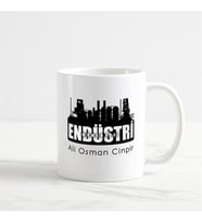 Endüstri Mühendisi Kupa Bardak (1. Tasarım) (Beyaz)
