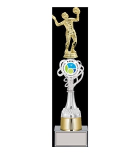 ODAK KUPA - Figürlü Kupalar - Voleybol Kadın Figürlü Kupalar FG-036 B - 41 cm