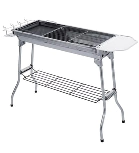 Madfox Grillmate Portatif Katlanır BBQ Mangal MZ (Gümüş)