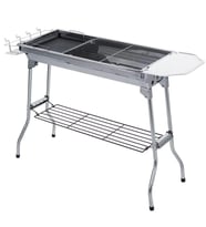 Madfox Grillmate Portatif Katlanır BBQ Mangal MZ (Gümüş)