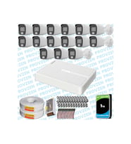 Provzen HiLook 15 Kameralı Full HD ColorVu Mikrofonlu Güvenlik Kamerası Olay Anında bildirim
