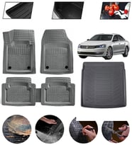 Volkswagen Passat B6 2005-2010 Uyumlu Paspas Araca Özel Bagaj Havuzu MBS Gri