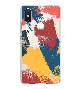 Xiaomi Mi 8 Se Uyumlu Kapak Brushstroke Tasarımlı Şeffaf Silikon Kılıf