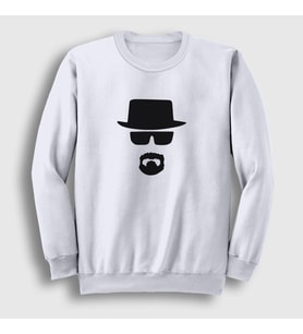 Presmono Unisex Beyaz Silhouette Breaking Bad Sweatshirt 185590tt (Beyaz)