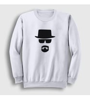 Presmono Unisex Beyaz Silhouette Breaking Bad Sweatshirt 185590tt (Beyaz)