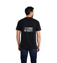 21 Yaş Partiye Hazır Tasarımı Baskılı Erkek Tişört