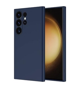 Coverzone Samsung Galaxy S24 Ultra ?le Uyumlu K?l?f Z-Mara Lansman Vieri Tam Koruma Arka Kapak Kamera Koruma �?k?nt?l? P�r�zs�z Y�zey Lacivert