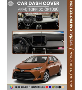 TOYOTA COROLLA (2019+) TORPİDO ÖRTÜSÜ E210 KASA HAYALET EKRANSIZ ANALOG GÖSTERGELİ TORPİDO KORUMA