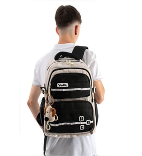 Ventis Unisex Okul Çantası Lise Ortaokul Sırt Çantası 43*30 Cm Su Geçirmez Kumaş Çok Cepli Vnt1-A