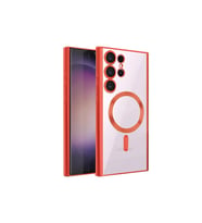 Galaxy S23 Ultra Kılıf Kross Magneticsafe Kapak - Kırmızı