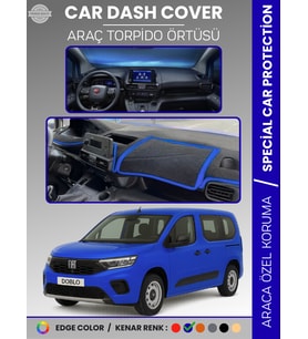 Fiat DOBLO (2023+) Torpido Örtüsü Ön Göğüs Torpido Koruma Çatlamayı Engeller Tam Uyum Hızlı Montaj