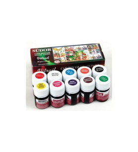 Vitrail Cam Vitray Boyası 10 Renk x 25 ml.