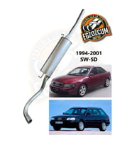 Audi A4 Arka susturucu egzoz 1.6/1.8 SD-SW arka eksoz (1994-2001)