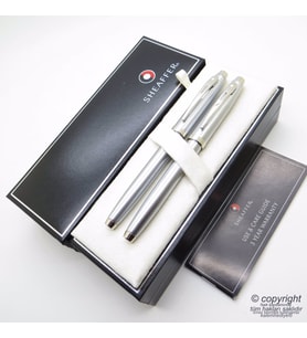 Sheaffer 100 Krom Dolma Kalem + Roller Kalem Seti  İsme Özel Kalem