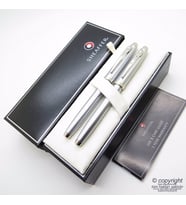 Sheaffer 100 Krom Dolma Kalem + Roller Kalem Seti  İsme Özel Kalem