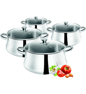 TEFAL CLASSİC 8 PARÇA ÇELİK TENCERE SETİ