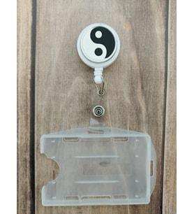 Yin Yang Silikon Yoyo Yaka Kartlığı Yatay Dikey Kart Koruyucu