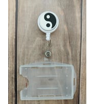 Yin Yang Silikon Yoyo Yaka Kartlığı Yatay Dikey Kart Koruyucu