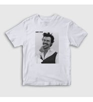 Presmono Unisex Çocuk Beyaz Poster Harry Styles T-Shirt 318681tt