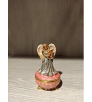 Swarovski Taşlı Melek Mücevherlik / Dekoratif Biblo (Beyaz)