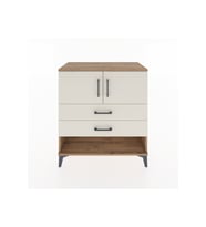 Hyperion Şifonyer Tek Raflı 2 Çekmeceli 2 Kapaklı 88x44x96 Çam-Aytaşı
