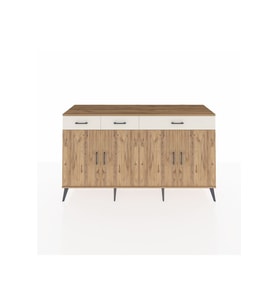 Kronos Konsol 4 Raflı 3 Çekmeceli 4 Kapaklı 176x59x99 Çam-Çam/Aytaşı