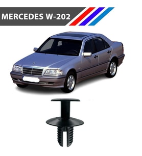 Mercedes W202 C Class Davlumbaz Klipsi 81471-911-992 M1700-22 100 Adet