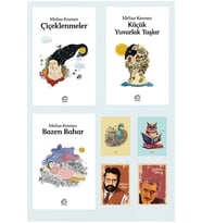 MELİSA KESMEZ ROMANLARI - Çiçeklenmeler - Küçük Yuvarlak Taşlar - Bazen Bahar (4 NOT DEFTERLİ) (Renksiz)