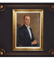 Altın Varaklı Çerçeveli Paspartulu Atatürk Tablo z5070 (Gold)