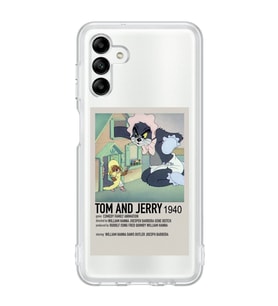 Samsung Galaxy A04S Uyumlu Tom ve Jerry Desenli Şeffaf Telefon Kılıfı