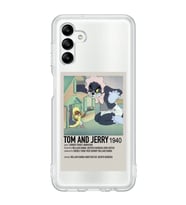 Samsung Galaxy A04S Uyumlu Tom ve Jerry Desenli Şeffaf Telefon Kılıfı