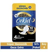 Orkid Ultra Gece Extra Ped 16 Adet