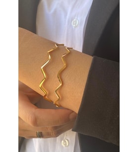 22 Ayar Altın 20 Gr Zikzak Yatırımlık Bilezik (Sarı)