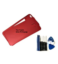 Samsung Galaxy J6 Plus FULL KASA Arka Pil Batarya Kapağı (TAMİR SETİ) KIRMIZI