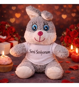 Sevimli Seni Seviyorum Tişörtlü Peluş Tşan
